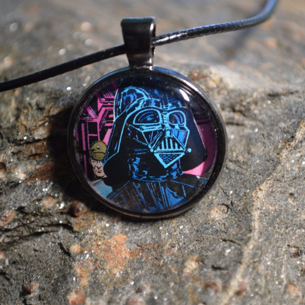 HANDMADE Darth Vader Star Wars Classic Comics Necklace